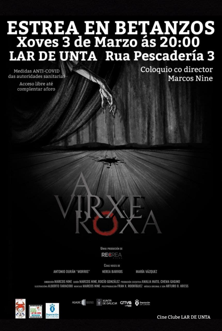 Cineclube Lar de Unta con Marcos Nine e “Virxe Roxa” o día 3 de marzo de 2022