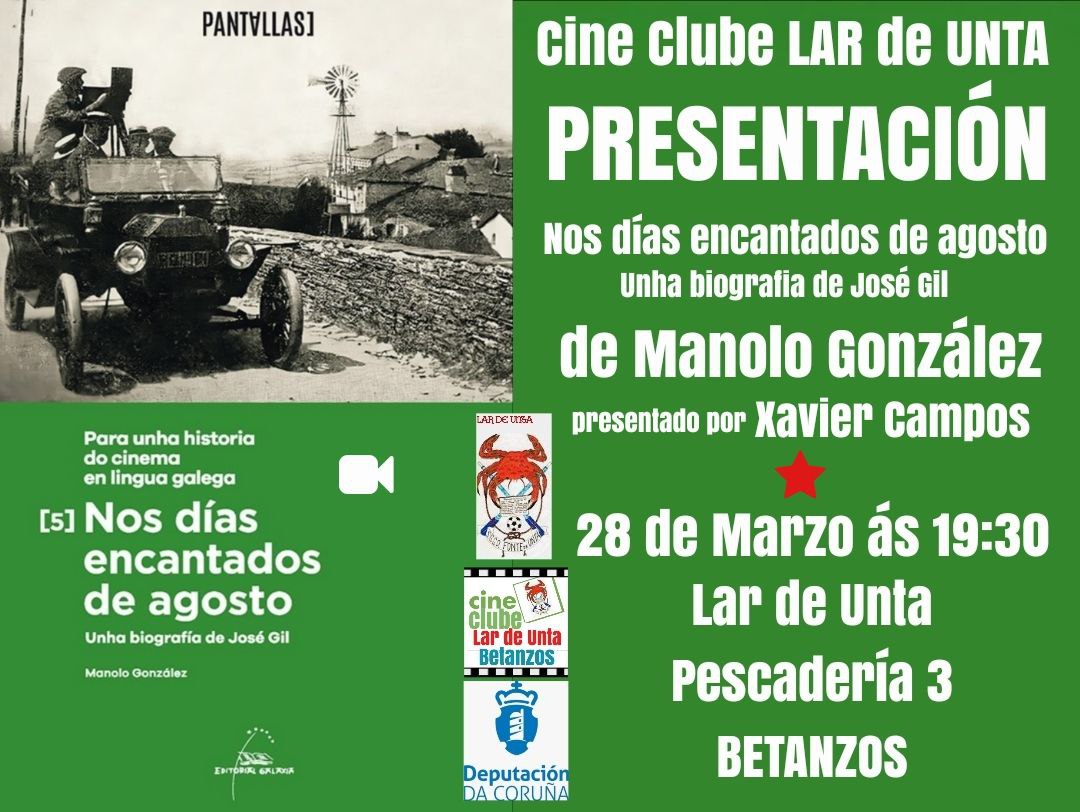Cineclube – Presentación do último libro de Manolo González